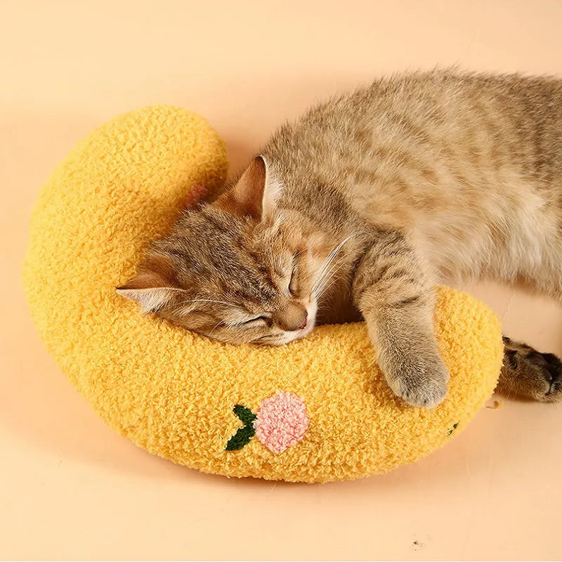 Little Pillow For Cats Fashion Neck Protector Deep Sleep Puppy U-Shaped Pillow Pets Pillow Kitten Headrest Dog Sleeping Pillow Pet Products — product detail