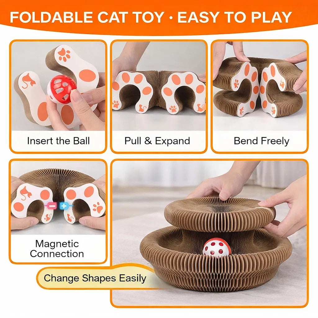 Foldable Accordion Cat Scratcher — product detail