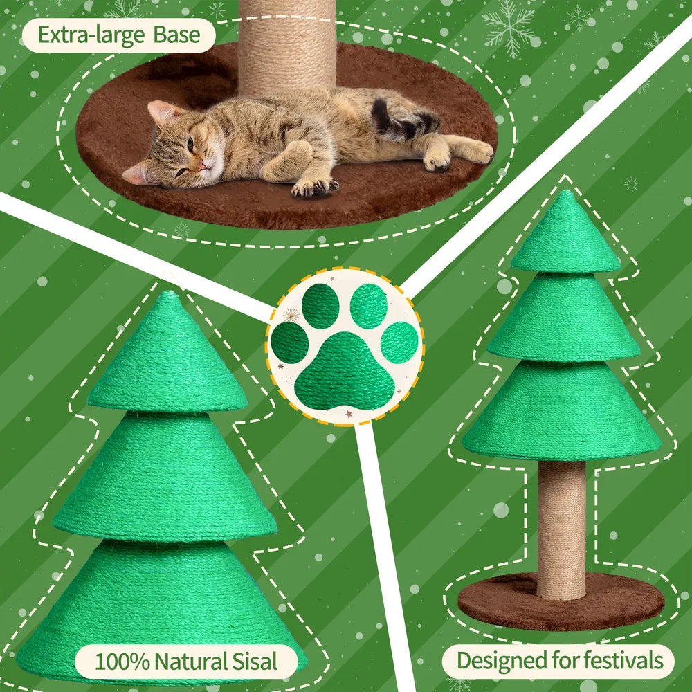 Christmas Tree Cat Scratching Post