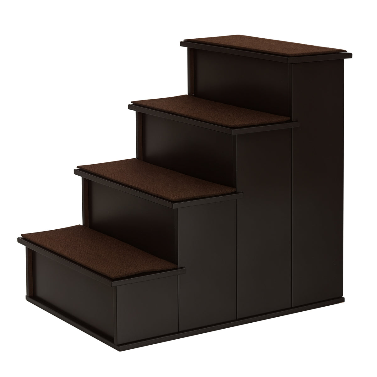 Cushioned Pet Steps — Brown