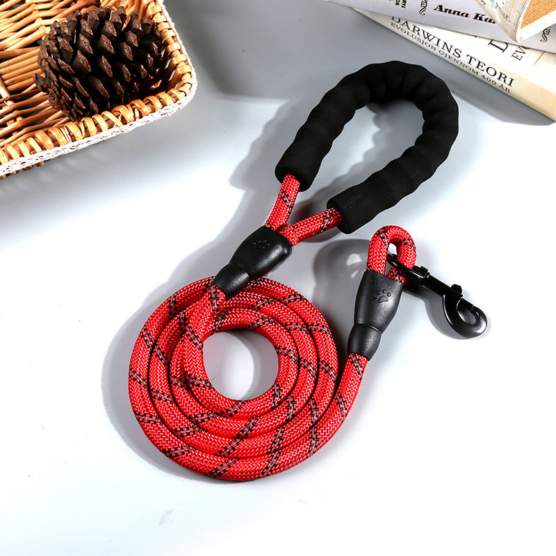 Reflective Nylon Round Rope Dog Leash — product detail