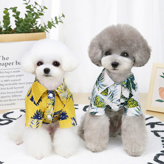 Summer Button-Up Dog Shirt
