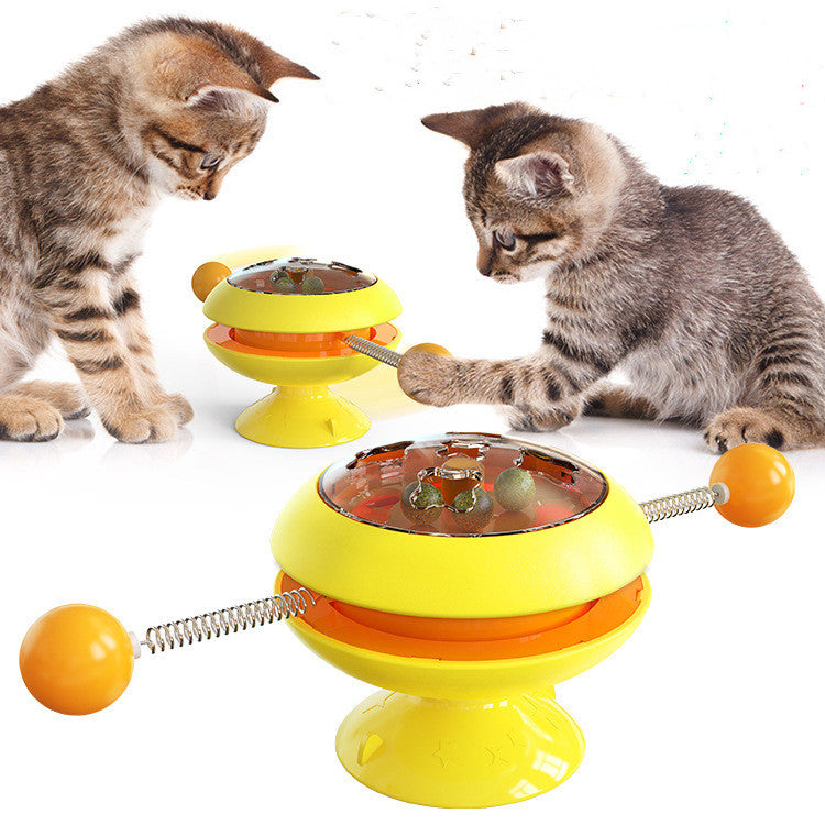 Rotating catnip toy included in the Cat Lounge and Scratch Kit