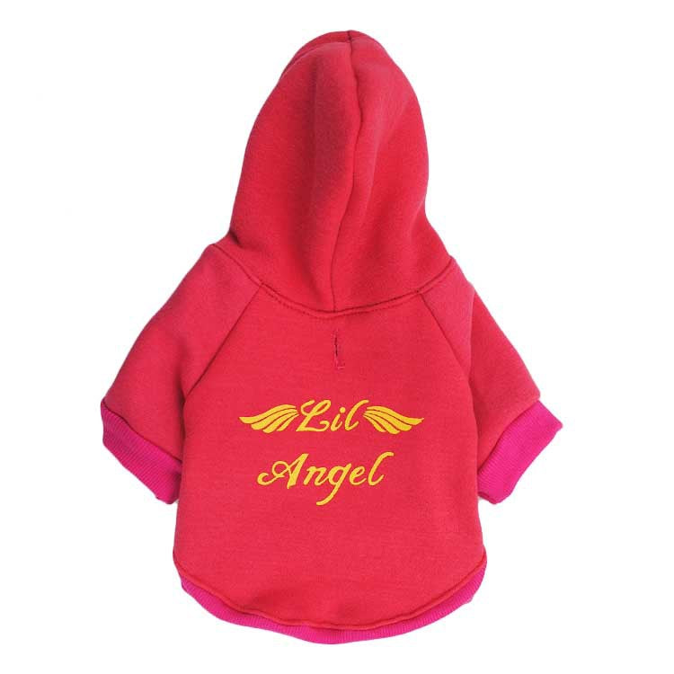 Pet fleece hooded small dog pet compassionate