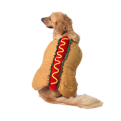 Hot Dog Costume for Dogs and Cats