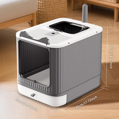 White Raised Cat Litter Box – product detail