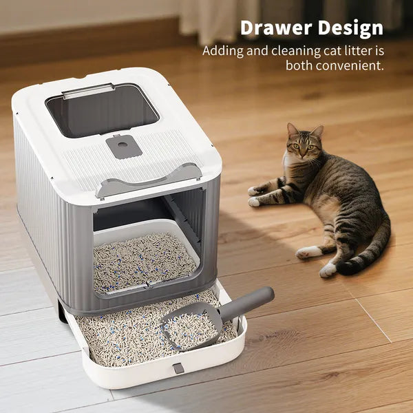 White Raised Cat Litter Box – product detail