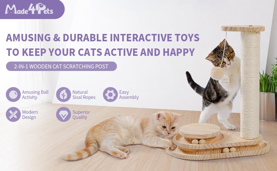 Cat Scratching Board with Ball Track – supplier product photo