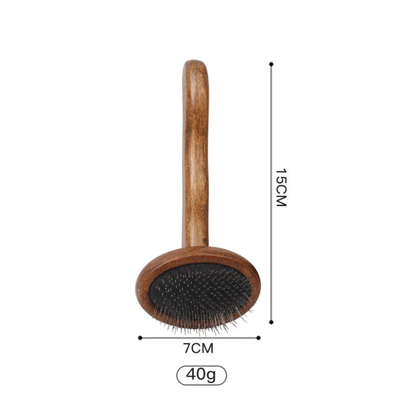 Pet Comb Solid Wood Antique Hair Removing Products — product detail