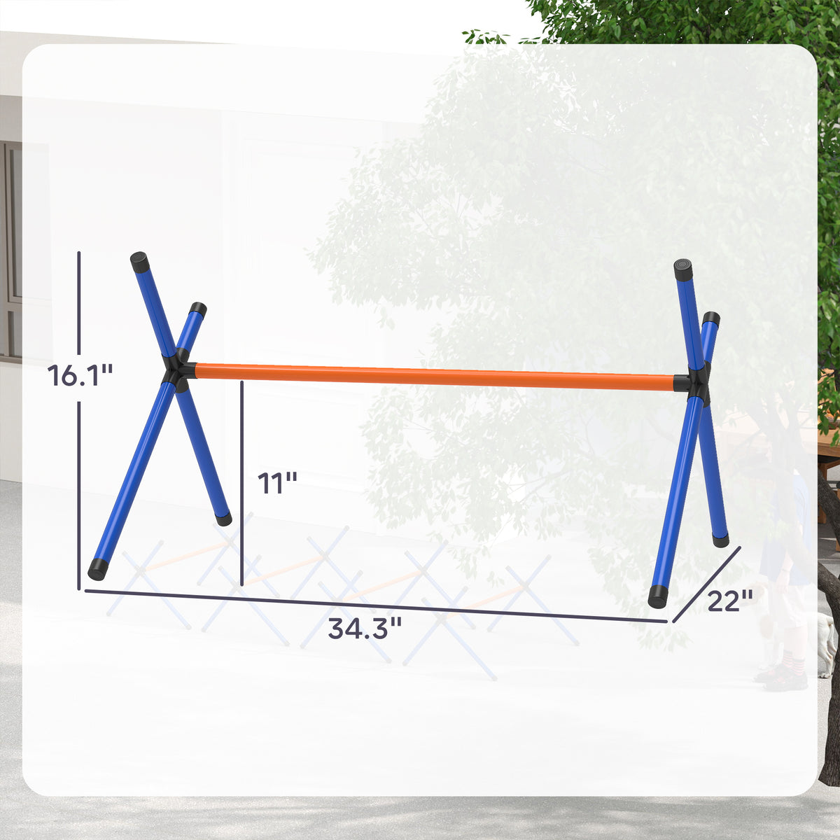 Four-Piece Dog Agility Jump Set — product detail