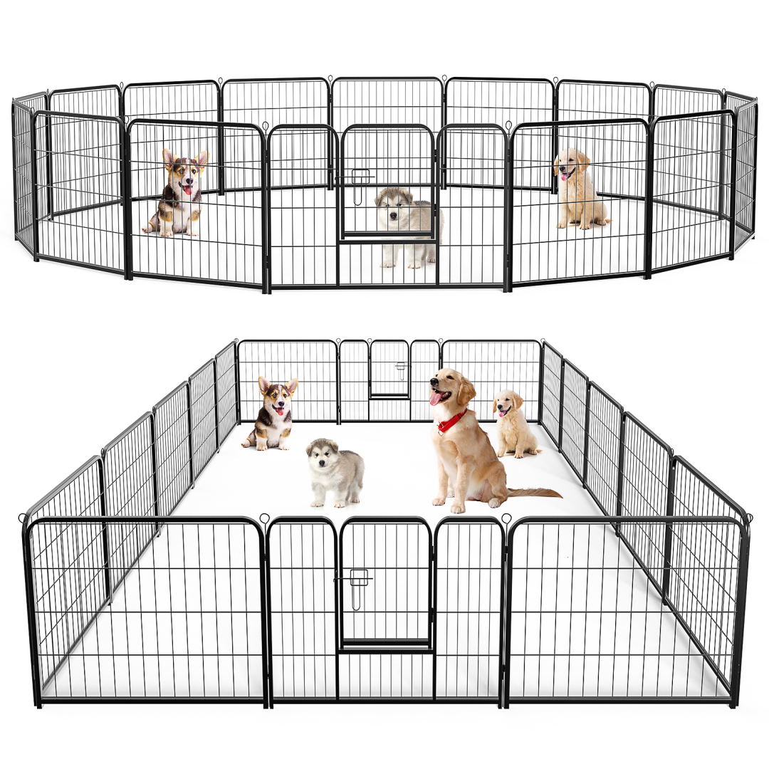24-Inch Metal Dog Exercise Pen with Door — 8 Panels — product detail