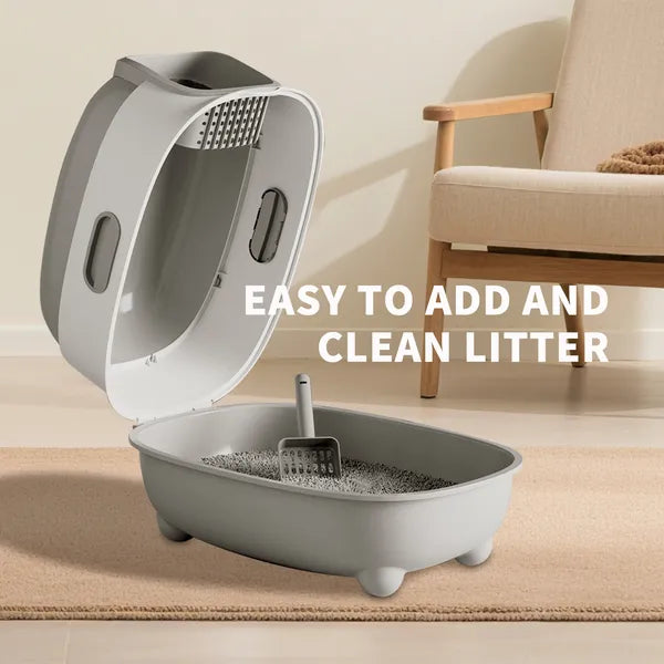 Large Enclosed Cat Litter Box – supplier product photo