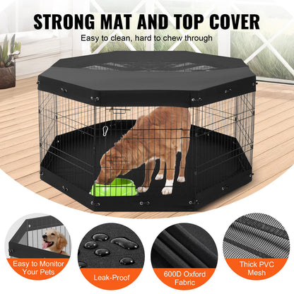 30-Inch Eight-Panel Dog Playpen — product detail