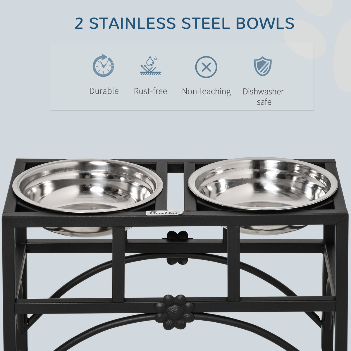 17-Inch Elevated Double Dog Bowl Stand — product detail