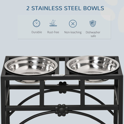 17-Inch Elevated Double Dog Bowl Stand — product detail
