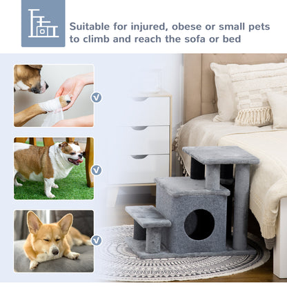 Adjustable Cat Stairs with Condo — product detail