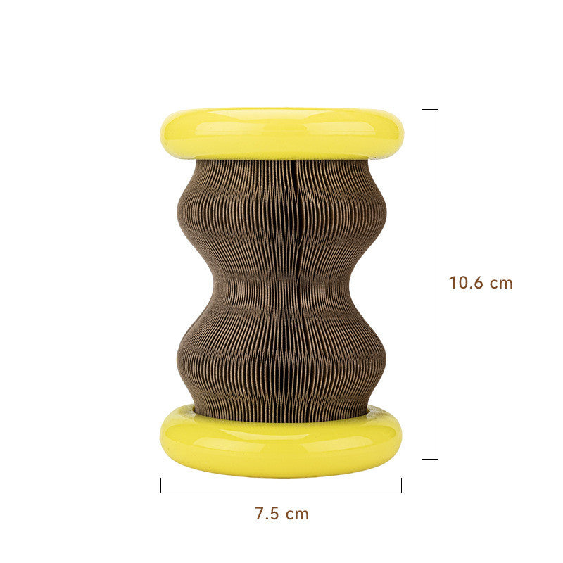 Pet Toy Magic Organ Corrugated Paper Wheel Cat Scratching Board Powder — product detail