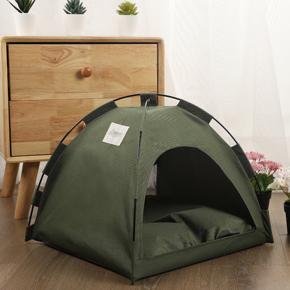 Cat Tent Cooling Mat  Dog House Pet Sofa Camping Dog Bed With Cushion For Dog Kennel Indoor Cat Nest Cat Bed Pets Products — product detail