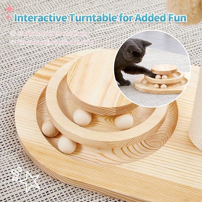 Mushroom Cat Scratcher with Ball Track — product detail