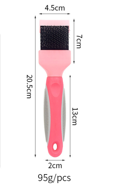 Pet Self Cleaning Hair Brush Cleaning Pets Supplies Cat Double Sided Soft Comb — product detail