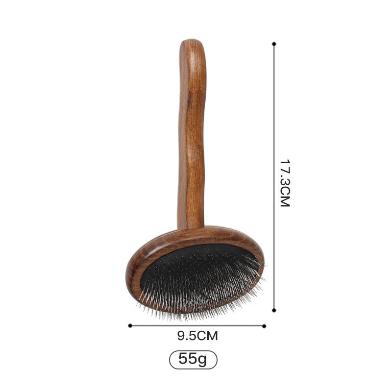 Pet Comb Solid Wood Antique Hair Removing Products — product detail