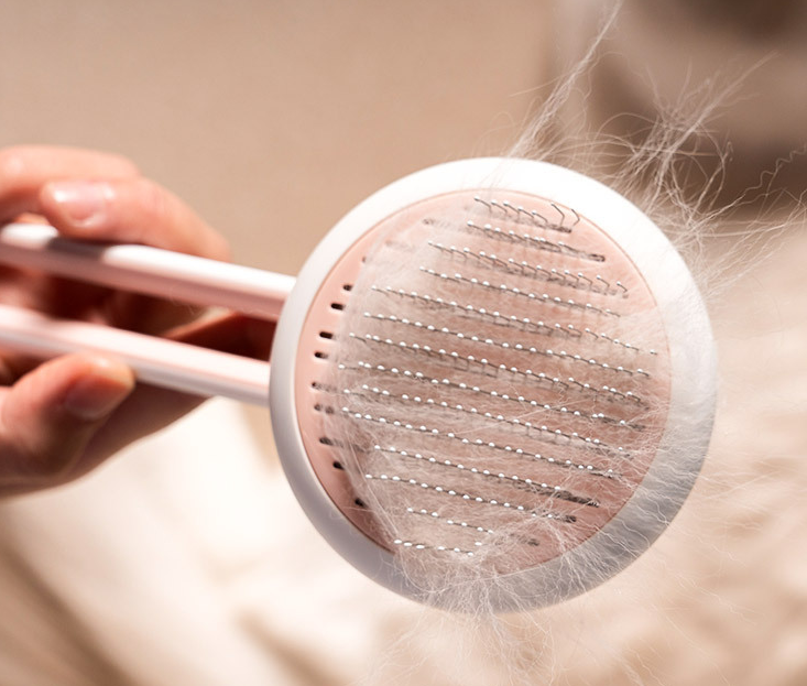 Pet Dog Hair Remover Cat Brush Grooming Tool Automatic Massage Comb Round Hair Brush For Cat Dog Pet Supplies — product detail
