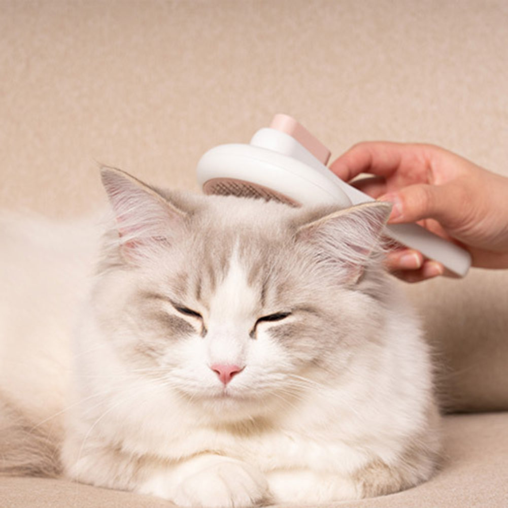 Pet Dog Hair Remover Cat Brush Grooming Tool Automatic Massage Comb Round Hair Brush For Cat Dog Pet Supplies — product detail