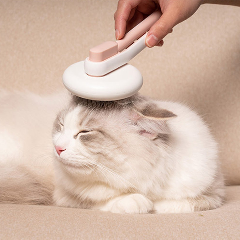 Pet Dog Hair Remover Cat Brush Grooming Tool Automatic Massage Comb Round Hair Brush For Cat Dog Pet Supplies — product detail