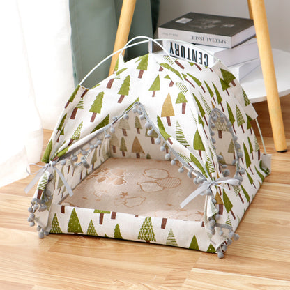 Cat Tent Cat Cat House Enclosed Pet Bed — product detail