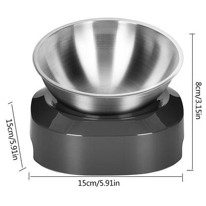 Pet Stainless Steel Bowl Pet Double Night — product detail