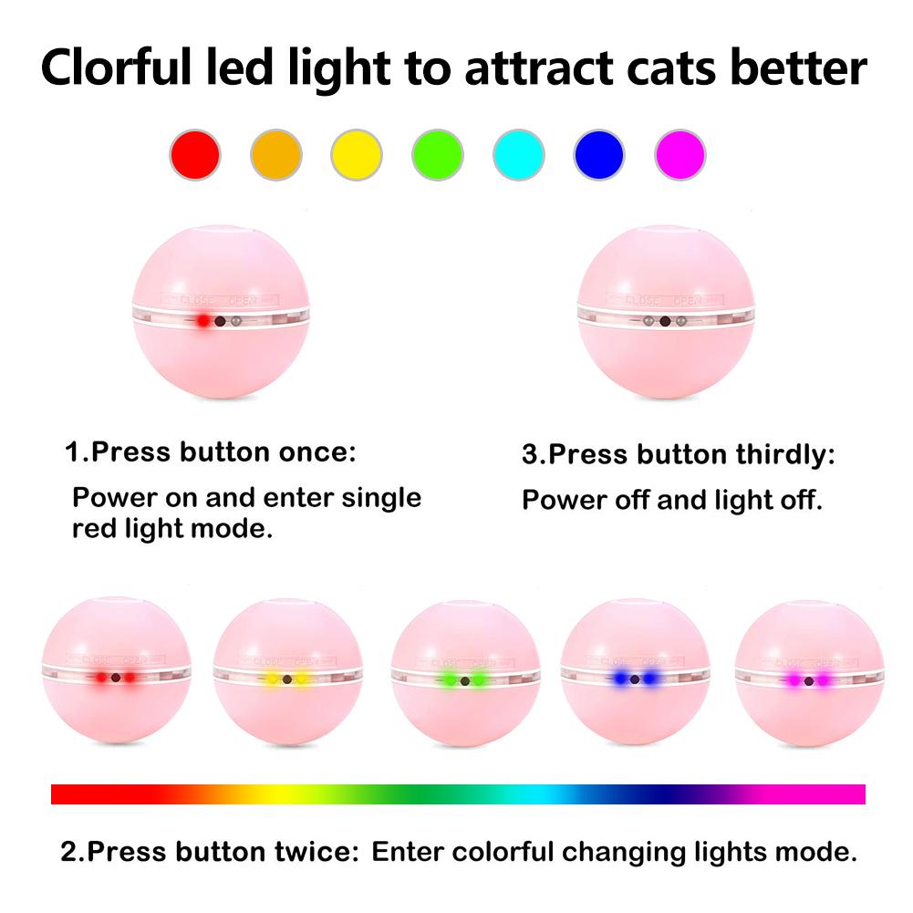LED Laser Electronic Rolling Pet Funny Cat Toy Ball — product detail