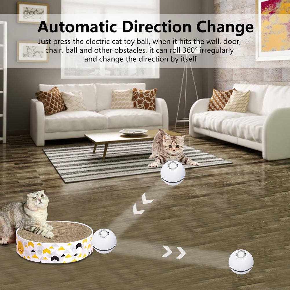 LED Laser Electronic Rolling Pet Funny Cat Toy Ball — product detail