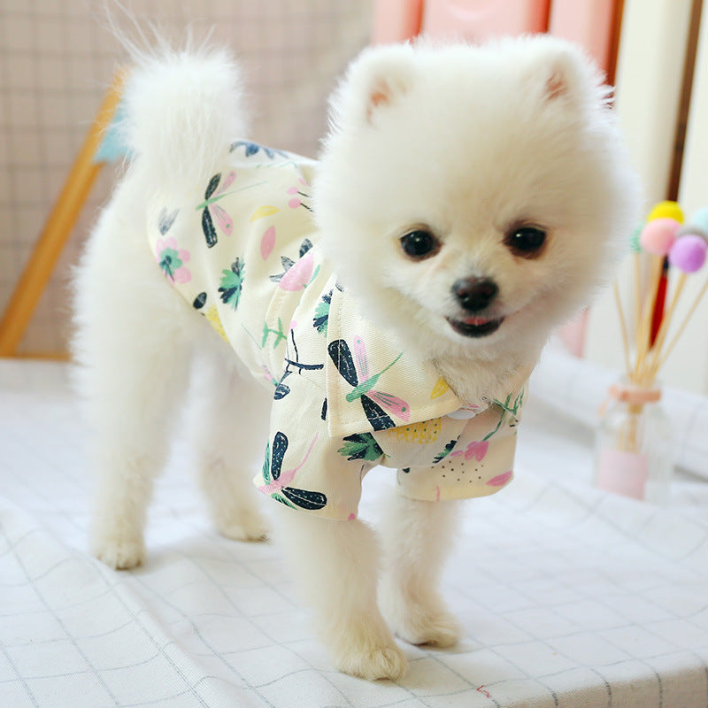 Small dog than the bear pomei thin summer cute shirt — product detail
