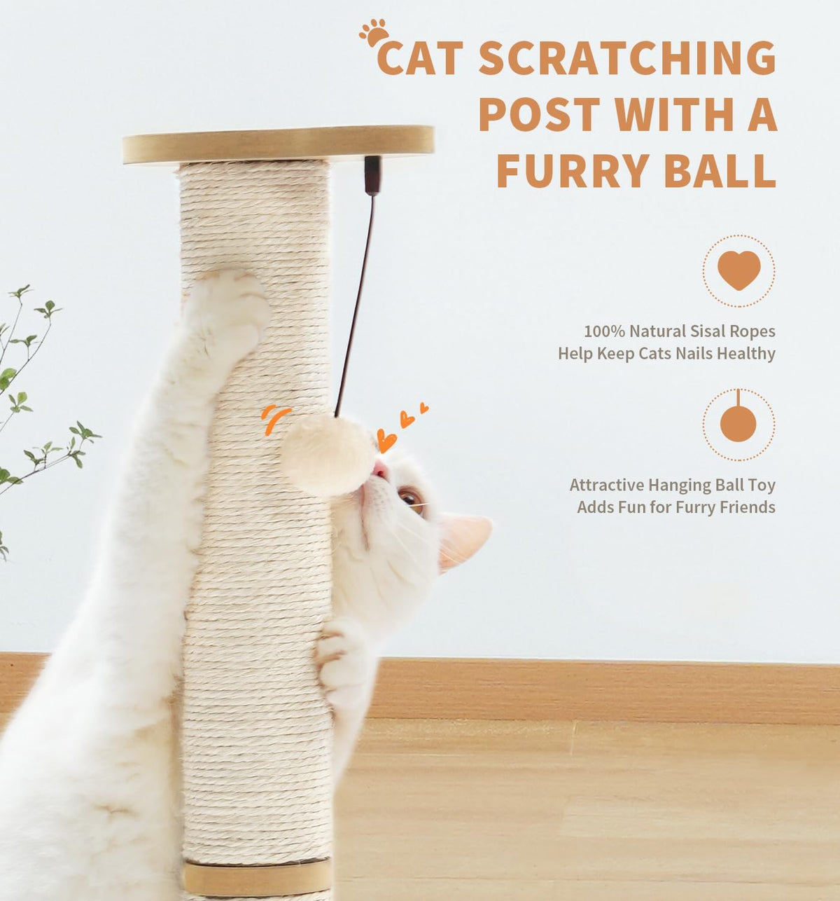 Two-Level Sisal Cat Scratcher — product detail