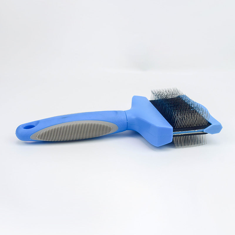 Pet Self Cleaning Hair Brush Cleaning Pets Supplies Cat Double Sided Soft Comb — product detail