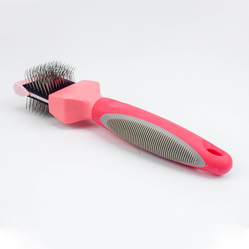 Pet Self Cleaning Hair Brush Cleaning Pets Supplies Cat Double Sided Soft Comb — product detail