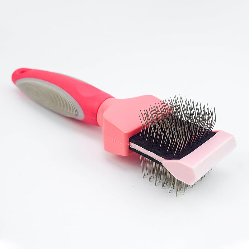 Pet Self Cleaning Hair Brush Cleaning Pets Supplies Cat Double Sided Soft Comb — product detail