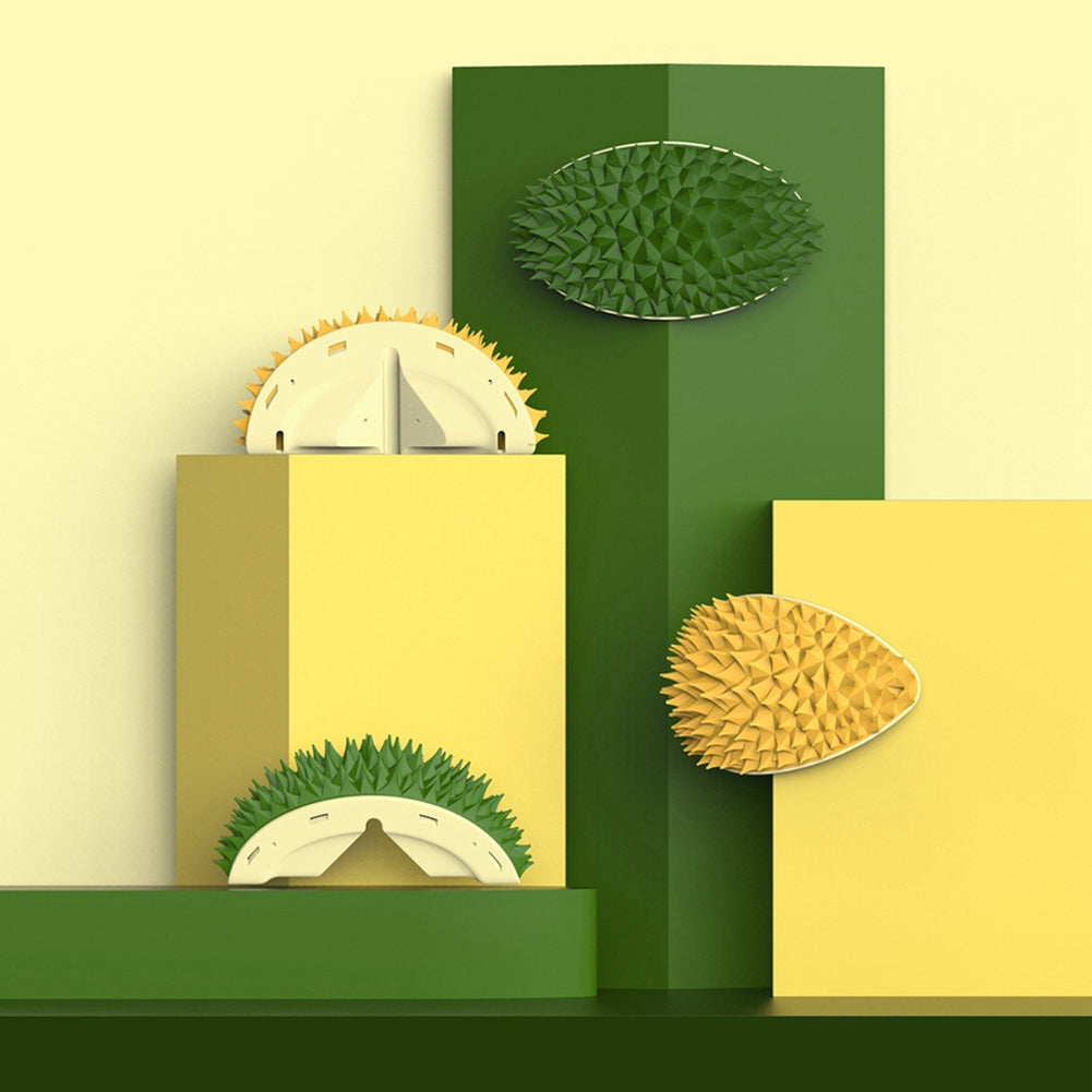 Durian Cat Brush, Dog Cat Self Groomer, Wall Corner Scratcher Massage Combs Durian Shape Molars Eat Slowly Toys Multifunctional Scratch Massager Tool Pets Clean Teeth Healthy Toys — product detail