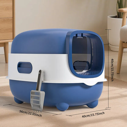 Large Enclosed Cat Litter Box – supplier product photo
