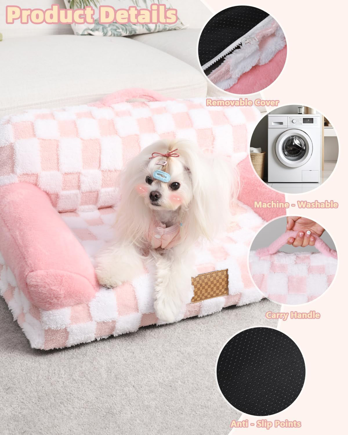 Pet Bed with Removable Cover — product detail