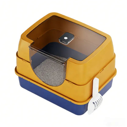 Orange Covered Cat Litter Box – supplier product photo