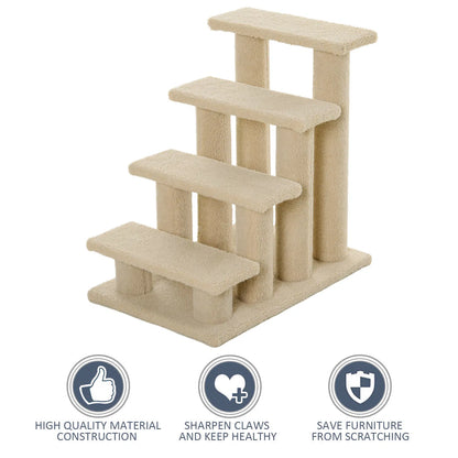 Pet Steps with Scratching Post — product detail
