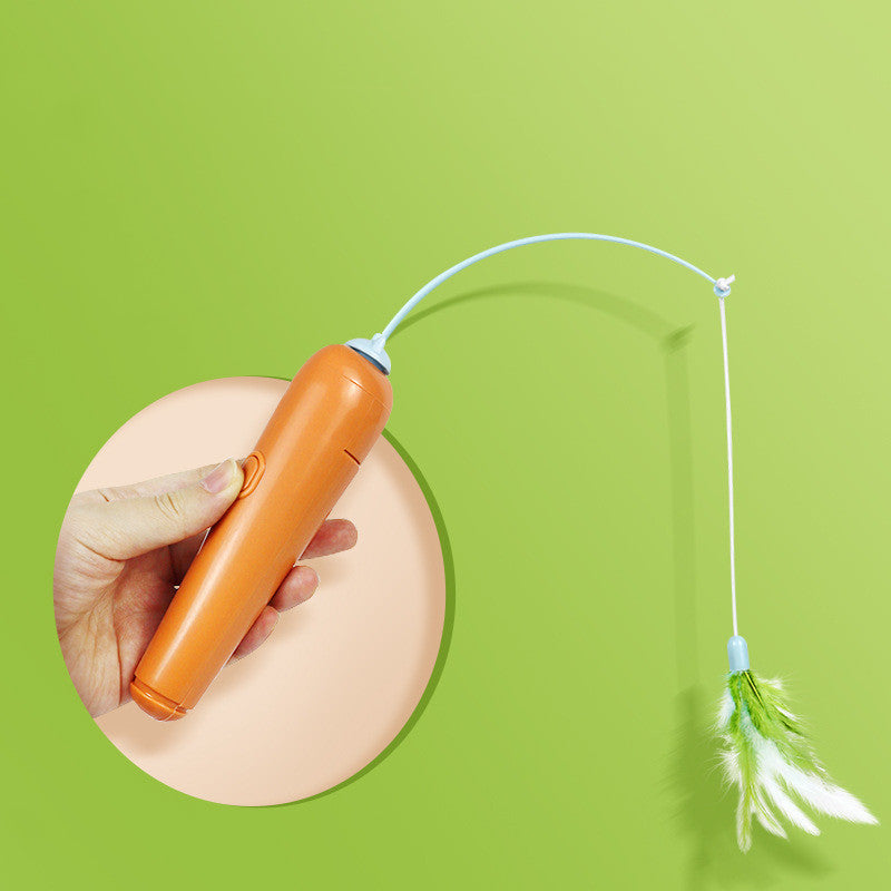 2 In 1 Pet Cat Toy With Feather For Self-play Cat Turntable Pets Supplies Cat Toy Toys Cats Items Products — product detail