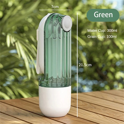 2 In 1 Pet Water Cup Segment Design Green Dog Walking Portable Drinking Cup Dog Feeding Supplies Pet Supplies Dog Walking Water Feeder Pets Products — product detail