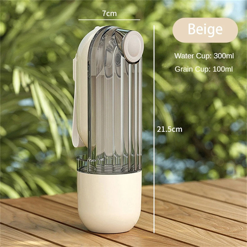 2 In 1 Pet Water Cup Segment Design Green Dog Walking Portable Drinking Cup Dog Feeding Supplies Pet Supplies Dog Walking Water Feeder Pets Products — product detail