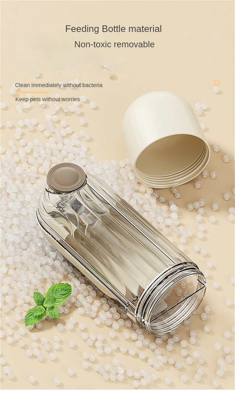 2 In 1 Pet Water Cup Segment Design Green Dog Walking Portable Drinking Cup Dog Feeding Supplies Pet Supplies Dog Walking Water Feeder Pets Products — product detail
