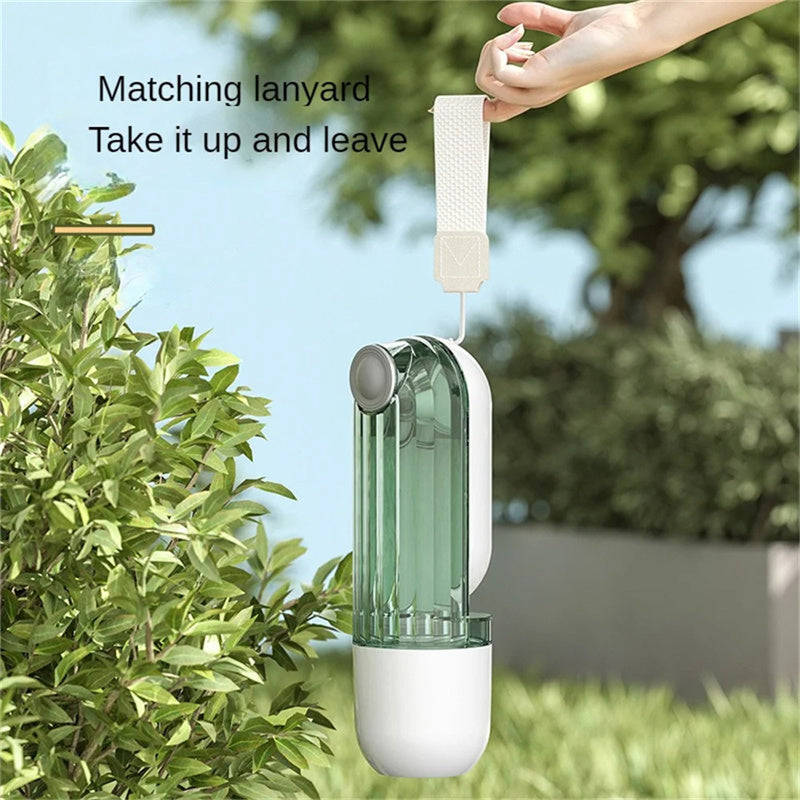 2 In 1 Pet Water Cup Segment Design Green Dog Walking Portable Drinking Cup Dog Feeding Supplies Pet Supplies Dog Walking Water Feeder Pets Products — product detail