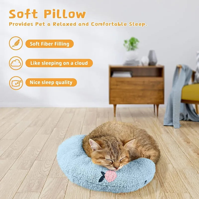 Little Pillow For Cats Fashion Neck Protector Deep Sleep Puppy U-Shaped Pillow Pets Pillow Kitten Headrest Dog Sleeping Pillow Pet Products — product detail