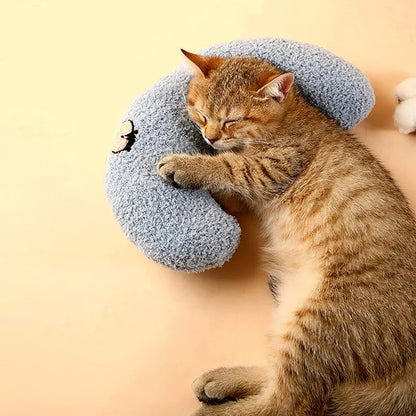 Little Pillow For Cats Fashion Neck Protector Deep Sleep Puppy U-Shaped Pillow Pets Pillow Kitten Headrest Dog Sleeping Pillow Pet Products — product detail