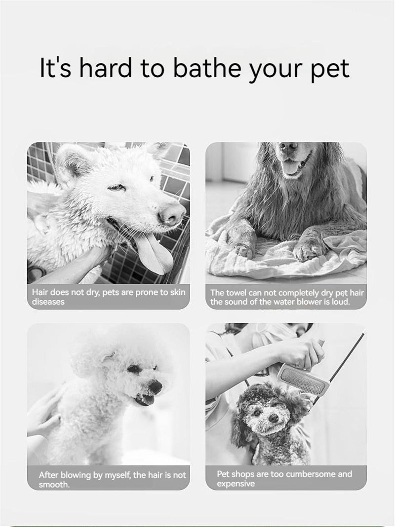 Smart Pet Hair Dryer Dog Golden Retriever Cat Grooming Hairdressing Blow & Comb Silent No Harm Pet Cleaning Supplies Pet Products — product detail
